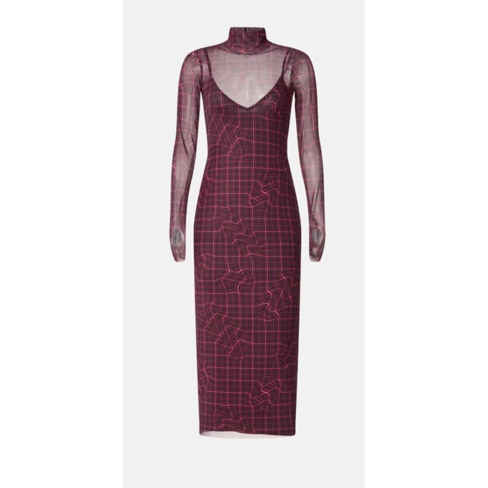 AFRM - Shailene Mesh Turtleneck Dress - Size Medium
